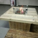 Steigerhout vuurkorf tafel